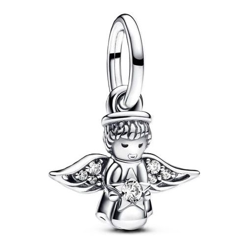 PANDORA CHARMS Mod. SPARKLING ANGEL DANGLE DESIGNER FASHION JEWELLERY PANDORA