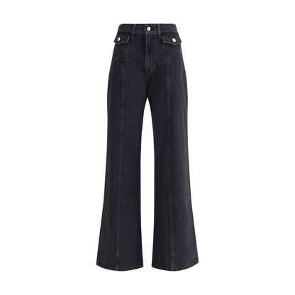 7FOR Black Cotton Jeans Denim 7FOR