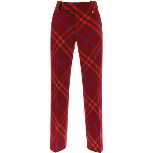 burberry check wool pants Trousers Burberry