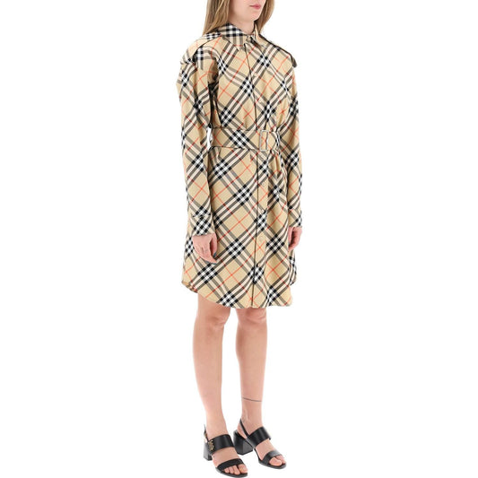 Burberry ered cotton chemisier dress Dresses Burberry