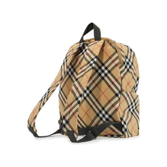 Burberry technical fabric checkered backpack Backpacks Burberry