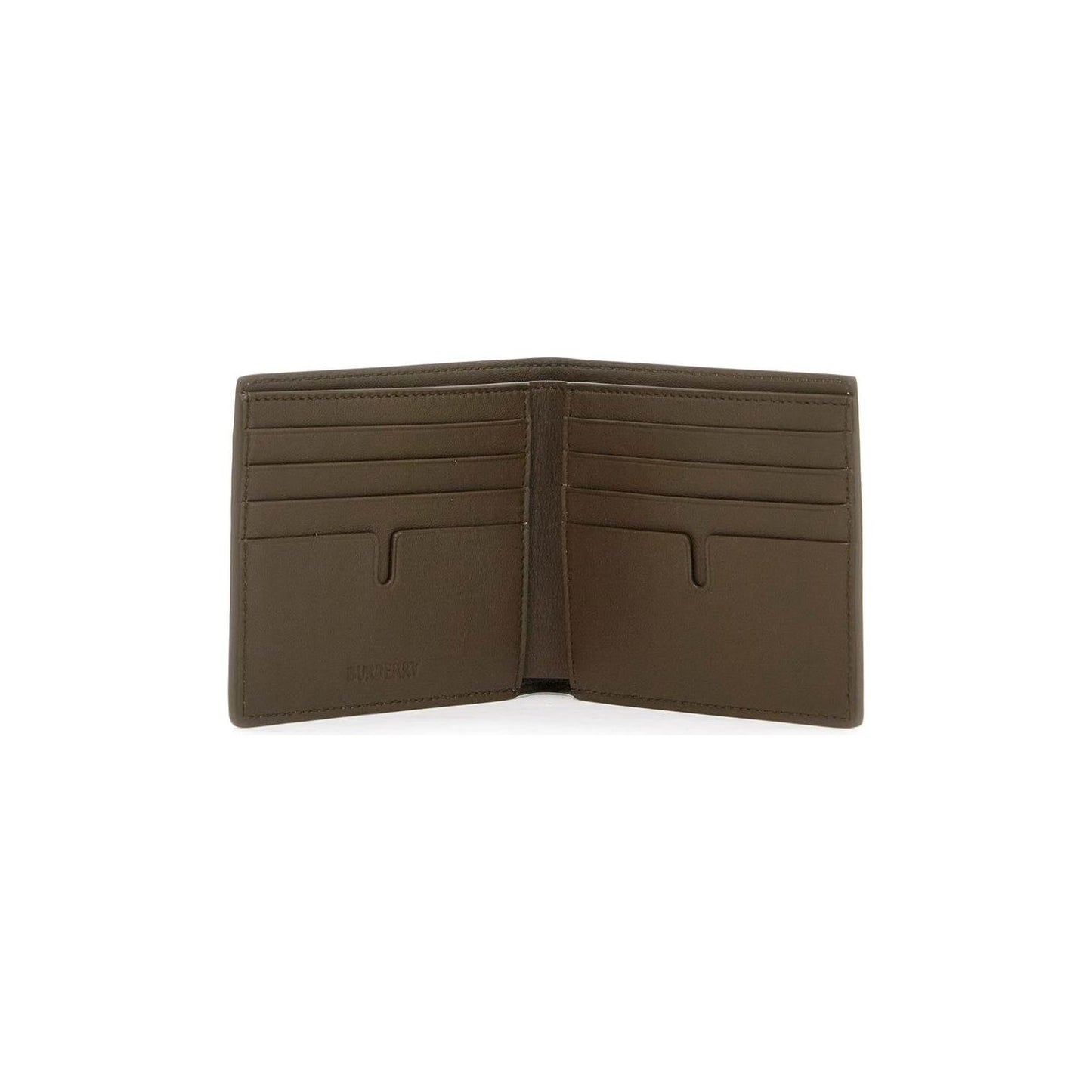 Burberry book wallet in coated canvas bi-fold design