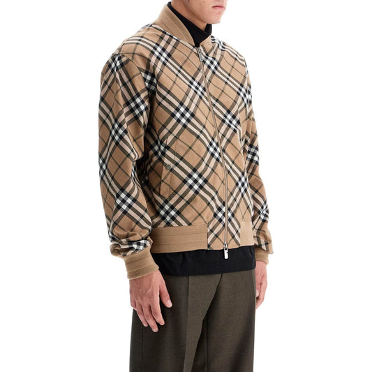 Burberry ered harrington jacket in wool blend Jackets Burberry