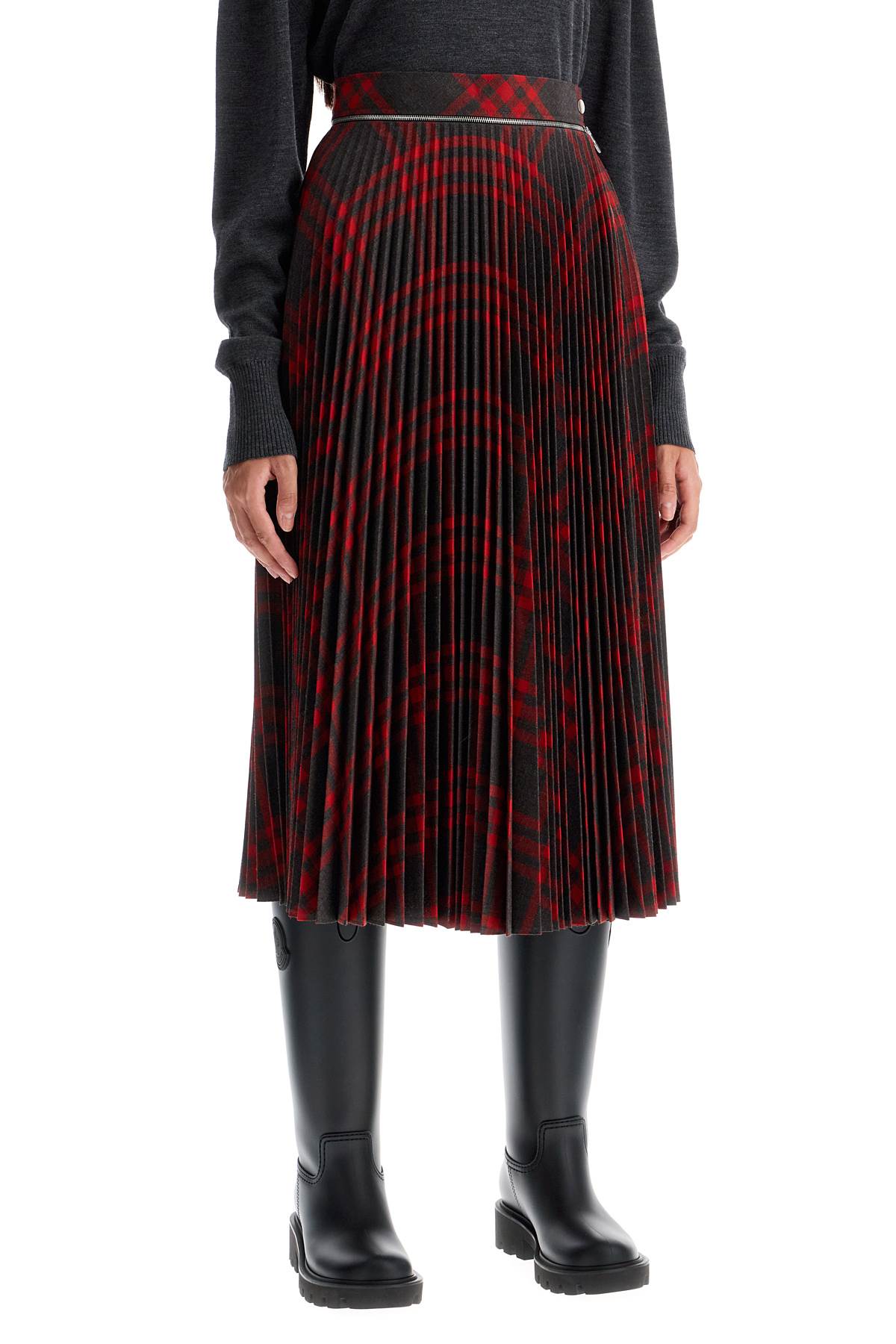 Burberry 'folded pleat check Skirts Burberry