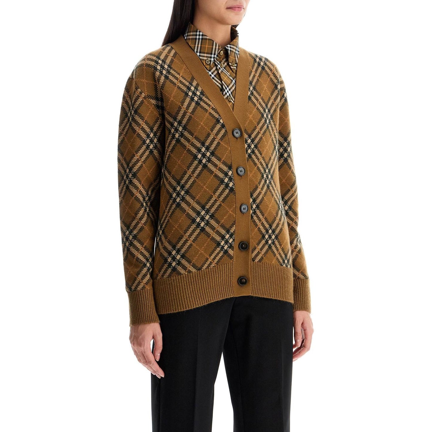 Burberry ered wool and mohair cardigan sweater Knitwear Burberry