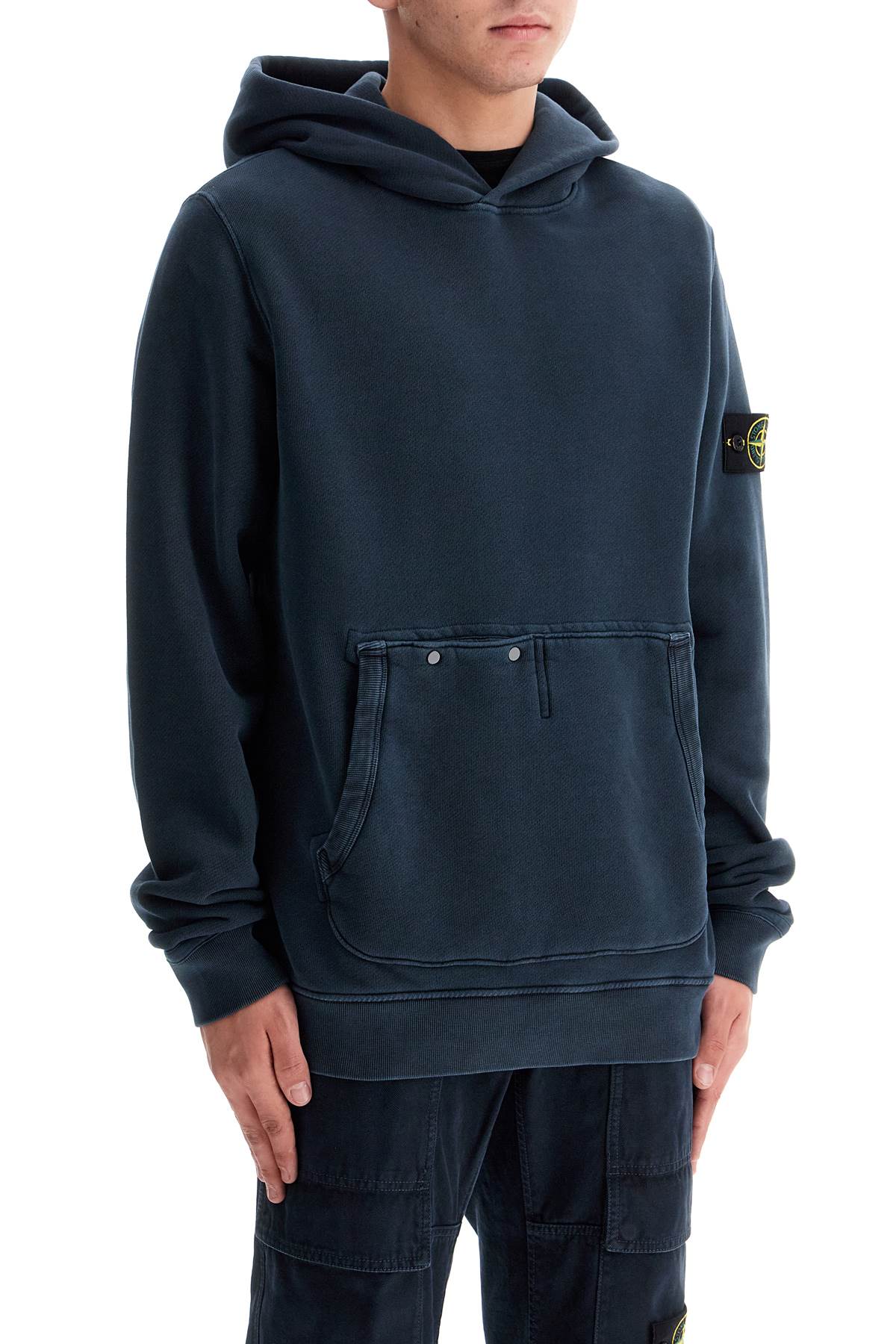 Stone Island organic cotton hoodie with hood Topwear Stone Island