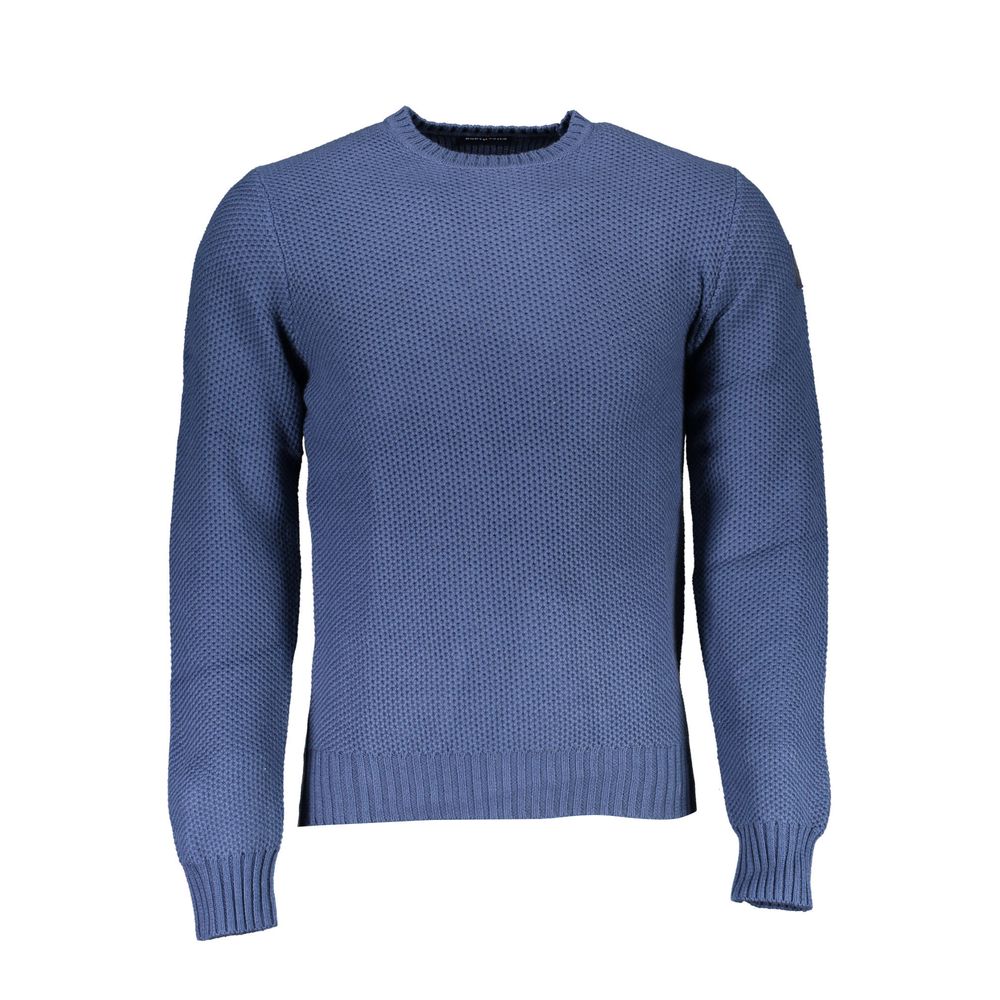 North Sails Blue Cotton Men Sweater