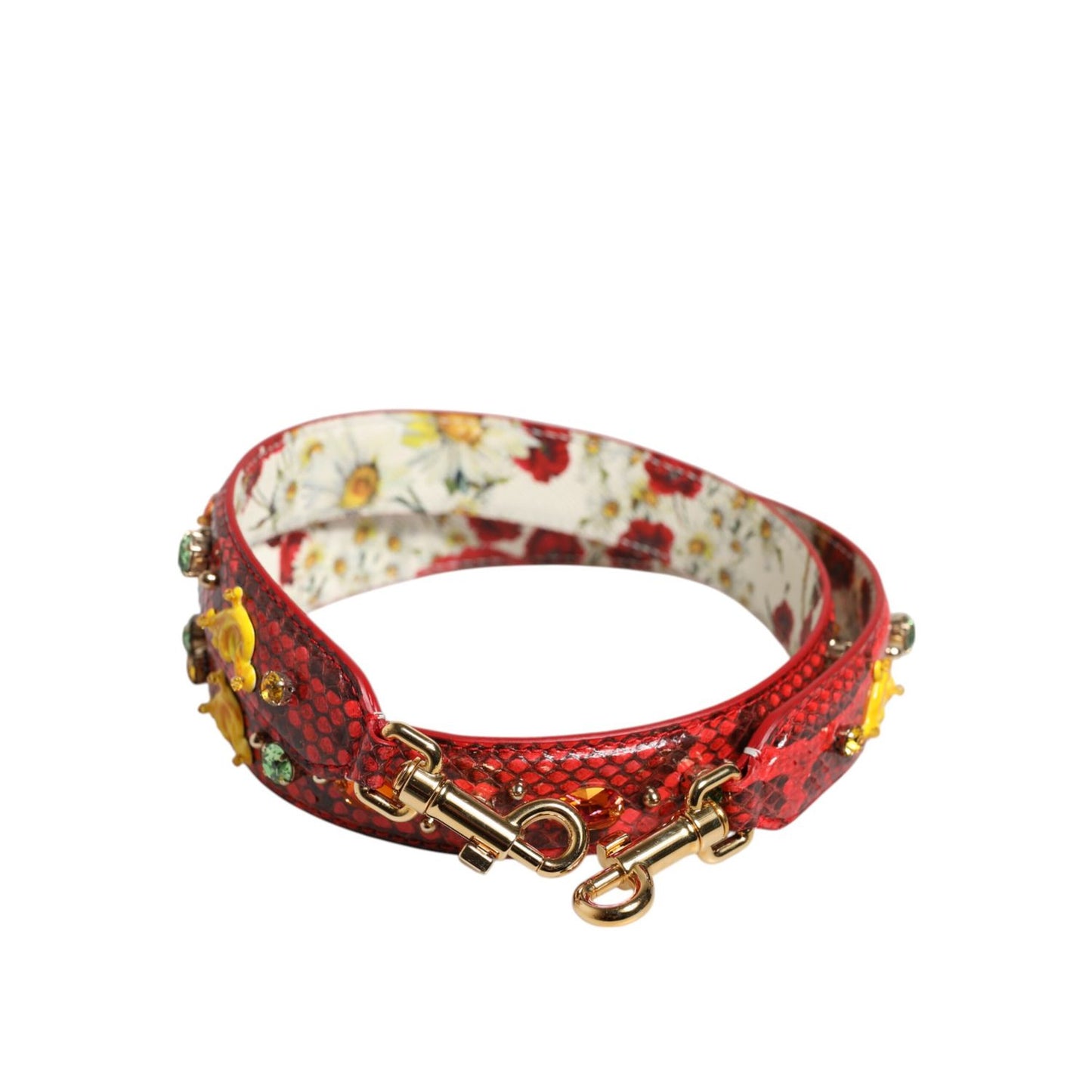 Dolce & Gabbana Multicolor Embellished Handbag Accessory Shoulder Strap