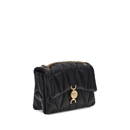 Versace Black Calf Leather Bos Taurus Shoulder Bag Versace