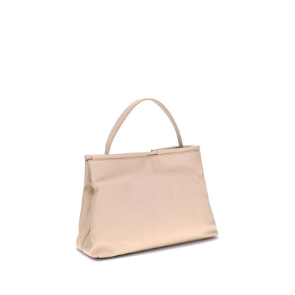 Coccinelle Cream Calf Leather Bos Taurus Handbag