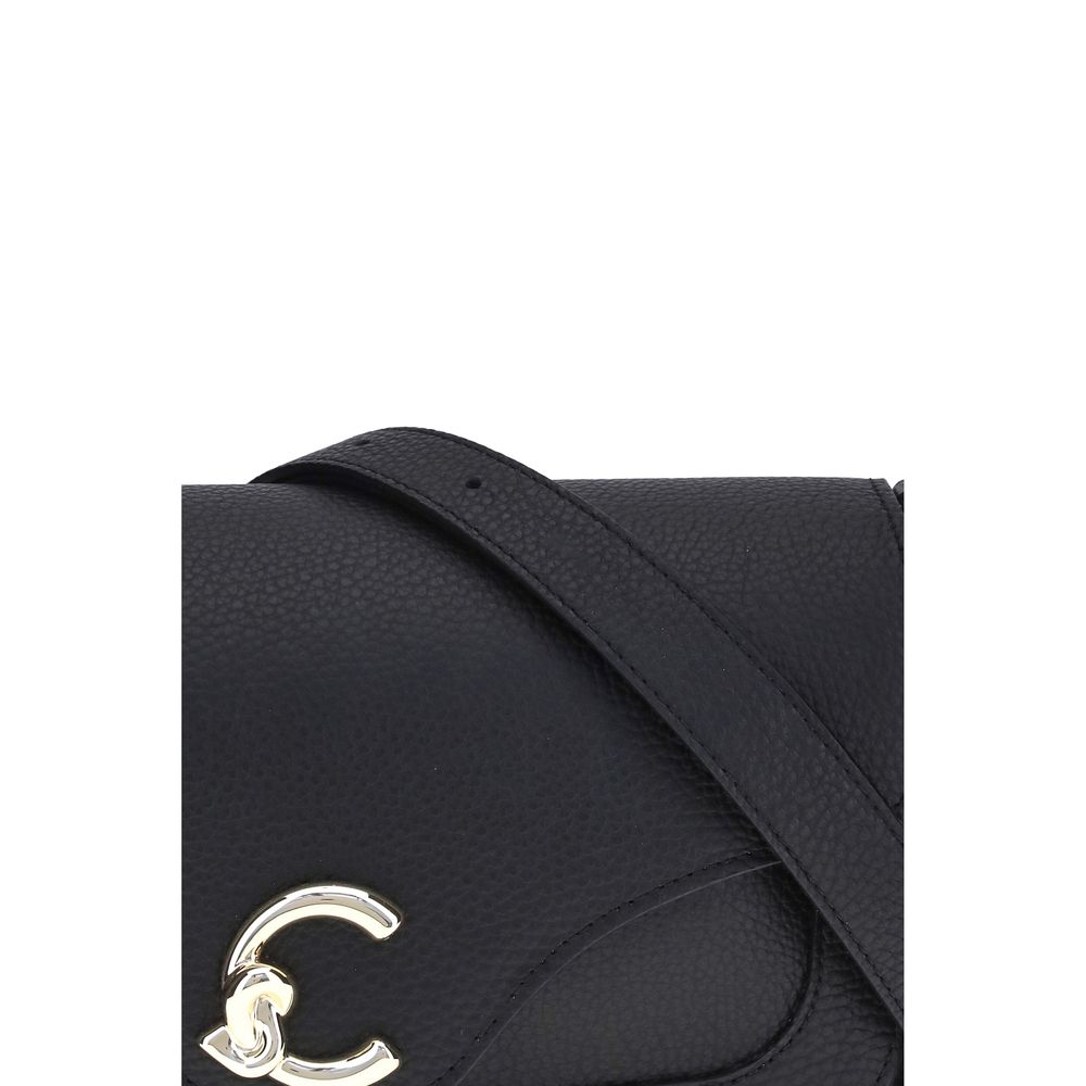 Coccinelle Black Calf Leather Bos Taurus Shoulder Bag Coccinelle