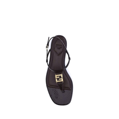Fendi Multicolor Calf Leather Bos Taurus Sandals