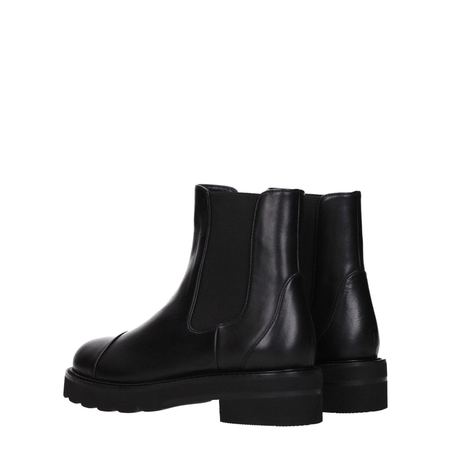 Stuart Weitzman Black Leather Ankle Boots