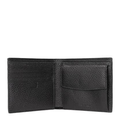 Testoni Black Leather Wallet Testoni