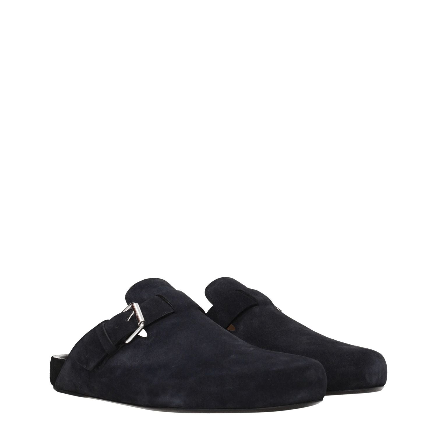 Isabel Marant Black Leather Slippers