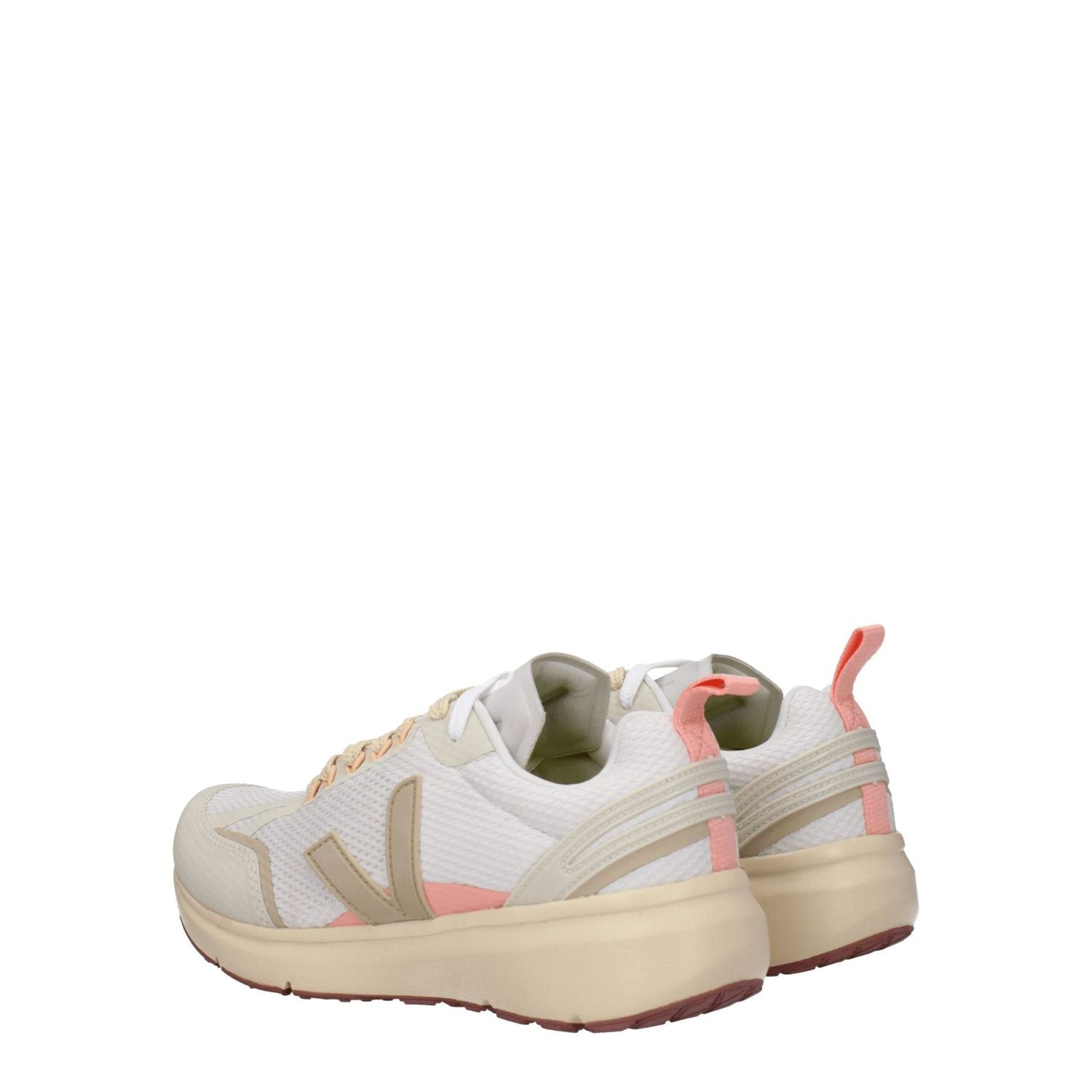 Veja Beige Fabric Athletic Sneakers