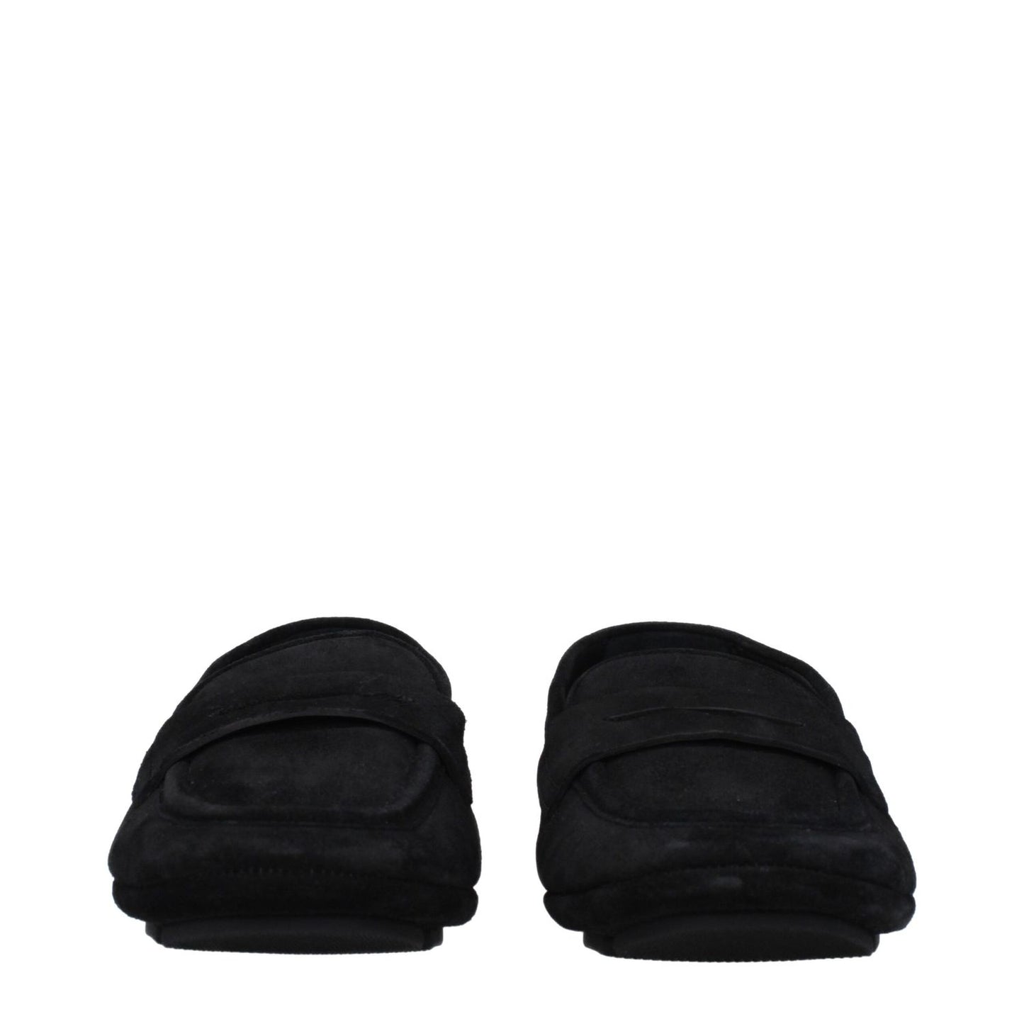 Dolce & Gabbana Black Leather Slip-On Loafers