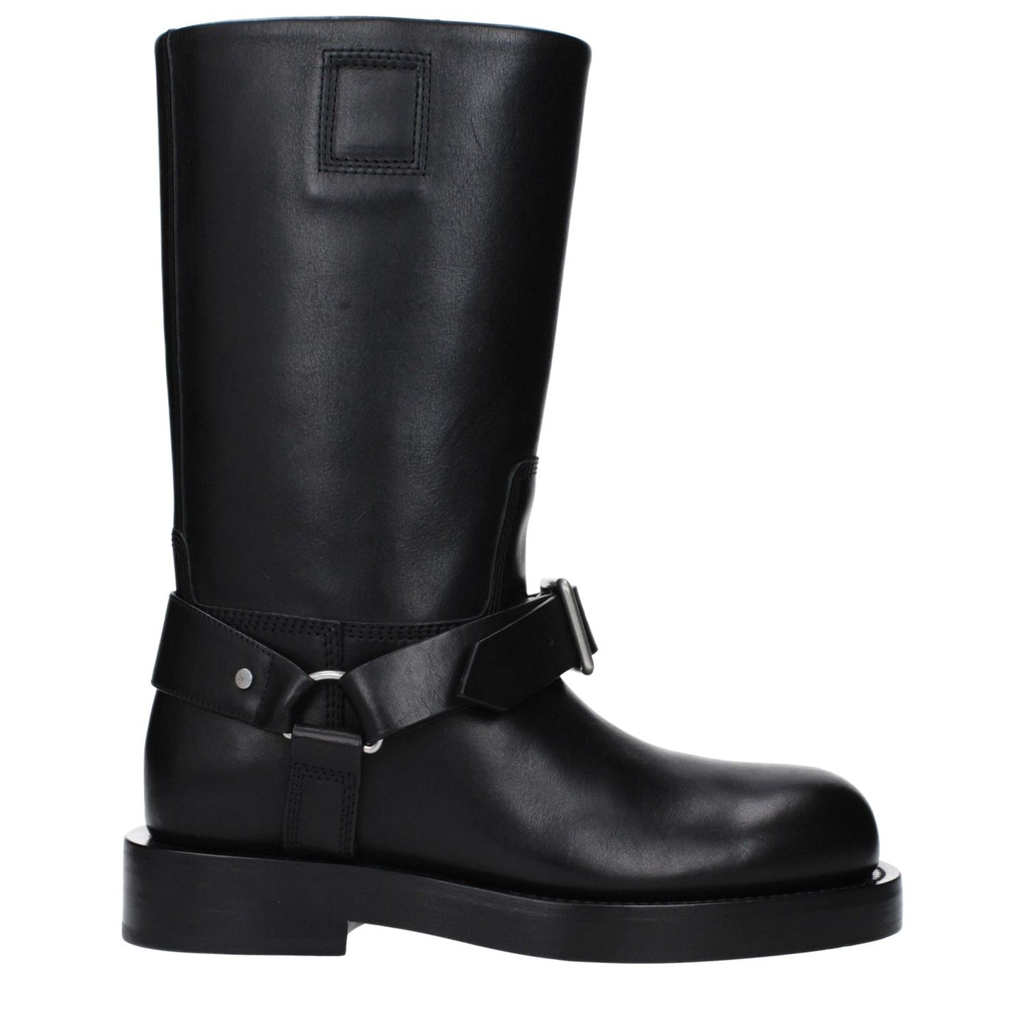 Burberry Black Leather Boots Burberry