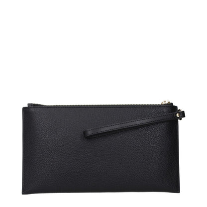 Michael Kors Black Leather Clutch Bag