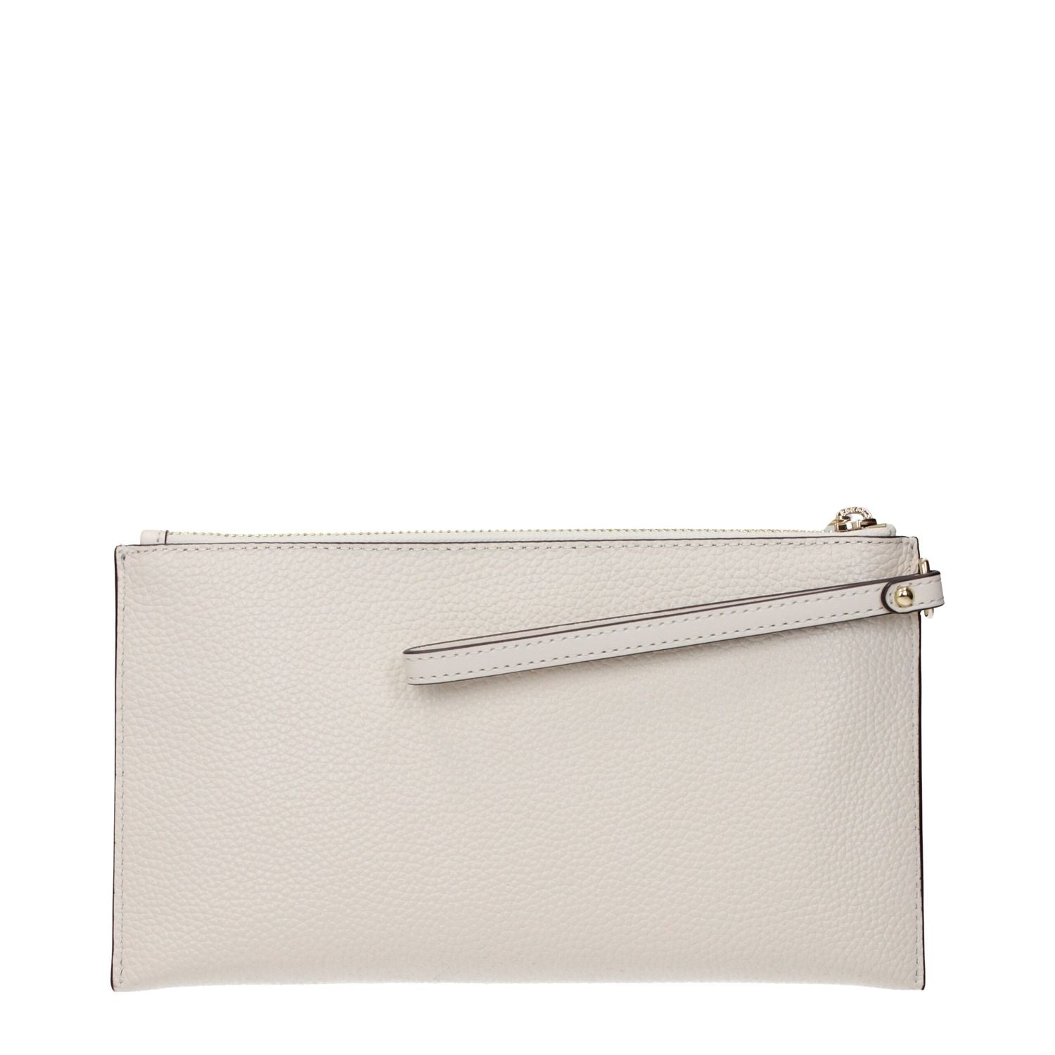 Michael Kors Beige Leather Clutch Bag