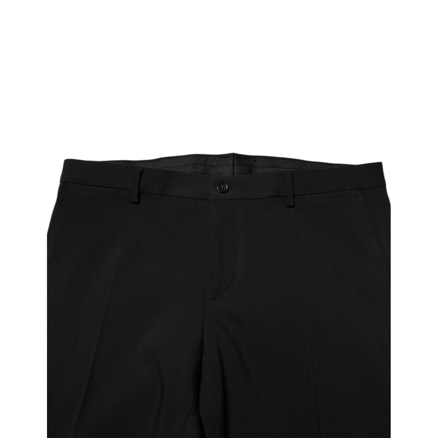 Dolce & Gabbana Black Cotton Single Breasted 2 Piece Suit