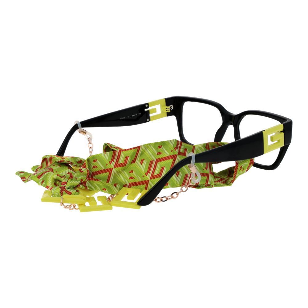 Guess Black Stainless Steel Glasses (Frames)