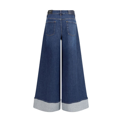 7FOR Blue Cotton Jeans Denim 7FOR