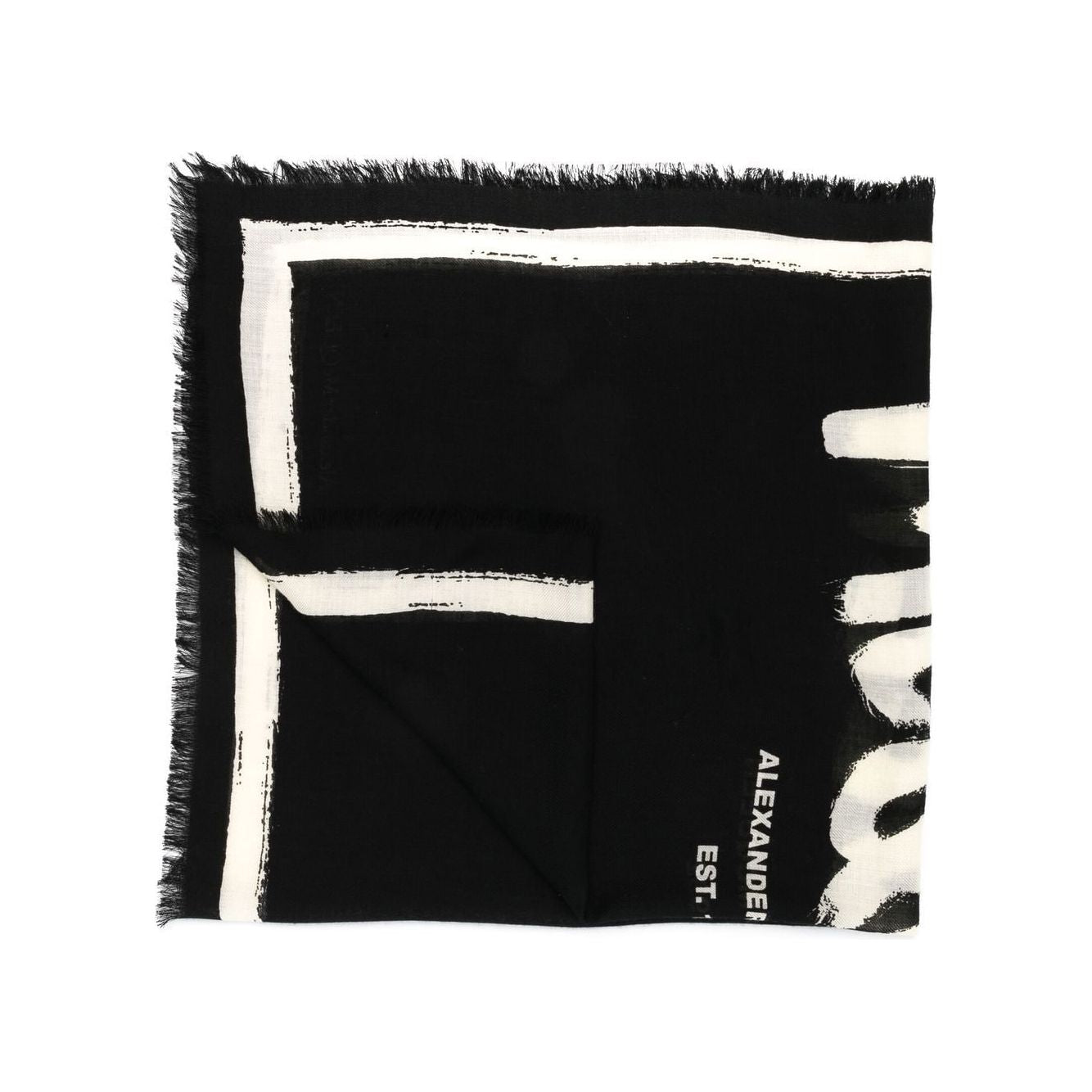 Alexander McQueen Scarfs Black Scarves Hats & Gloves Alexander Mcqueen