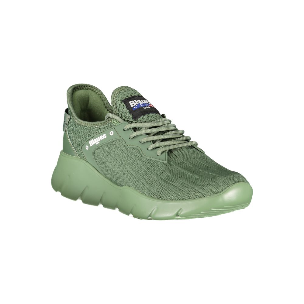 Blauer Verde Polyester Men Sneaker