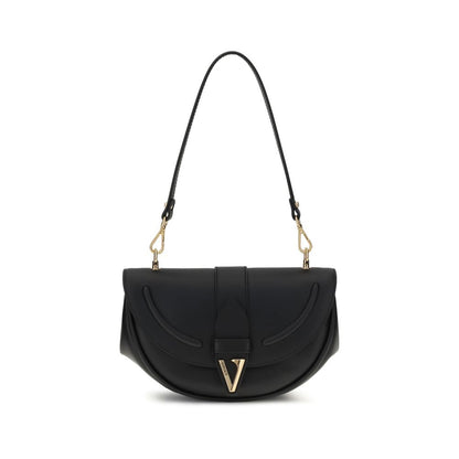 Versace Black Calf Leather Bos Taurus Shoulder Bag Versace