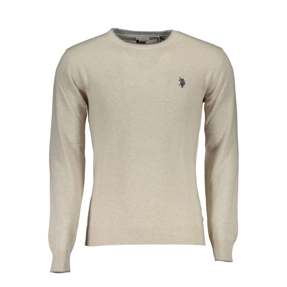 U.S. POLO ASSN. Beige Wool Men's Sweater1728,67403481248,Beige,Cashmere - Sweaters - Clothing,Clothing,Men,Men - Clothing,New with tags,Sweaters - Clothing,Sweaters - Men - Clothing,U.S. POLO ASSN.,XXL