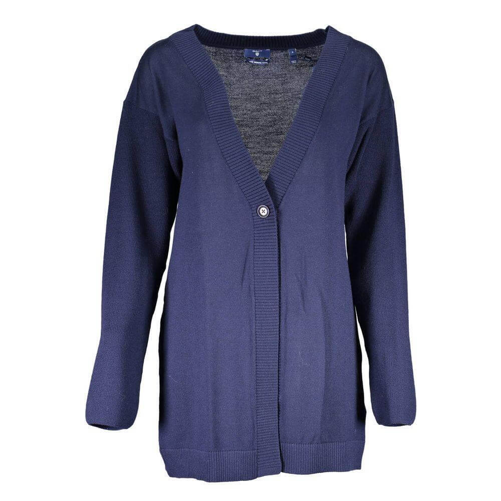 Gant Blu Wool Womens Cardigan