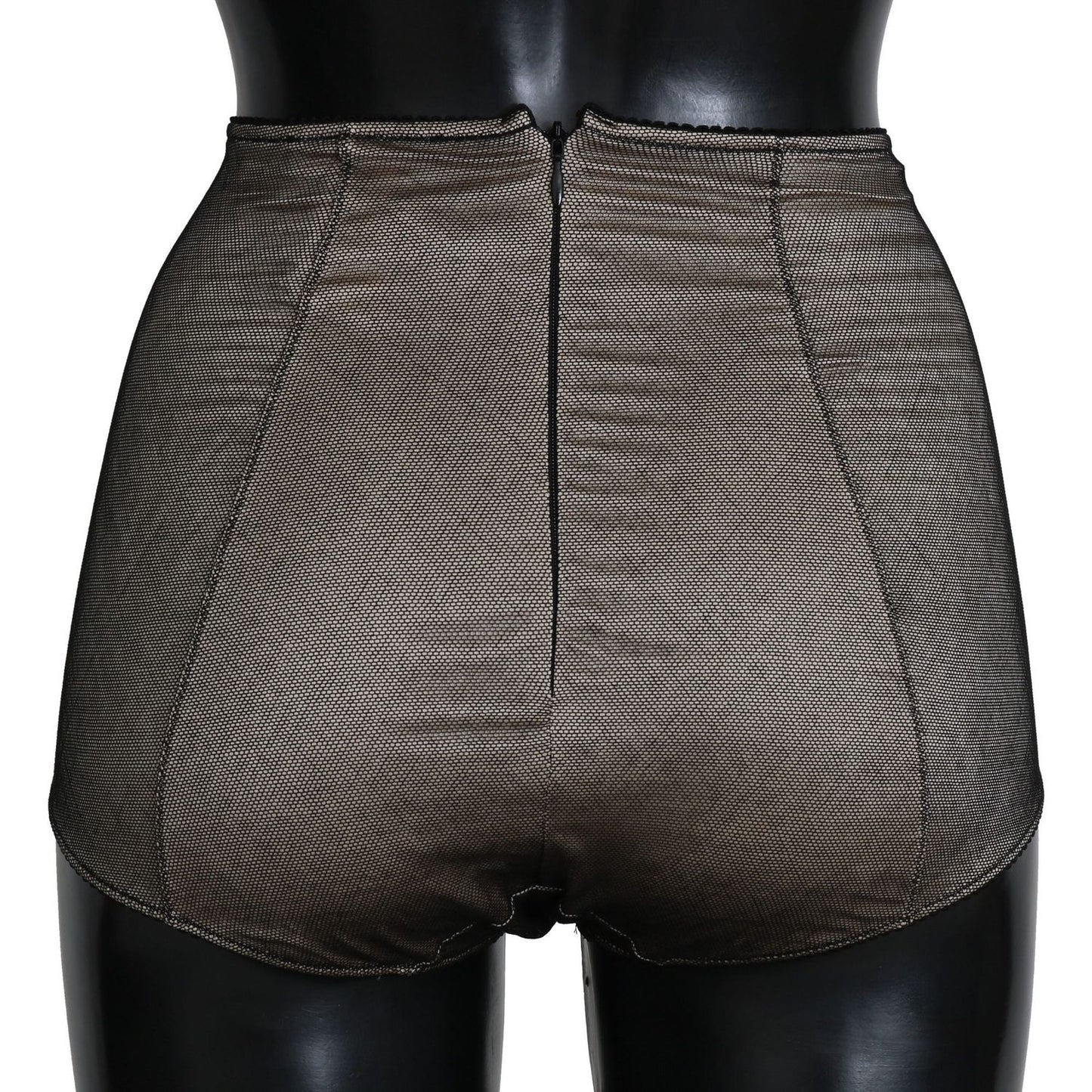 Dolce & Gabbana Bottoms Underwear Beige With Black Net