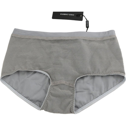 Dolce & Gabbana Underwear Silver With Net Silk Bottoms Dolce & Gabbana