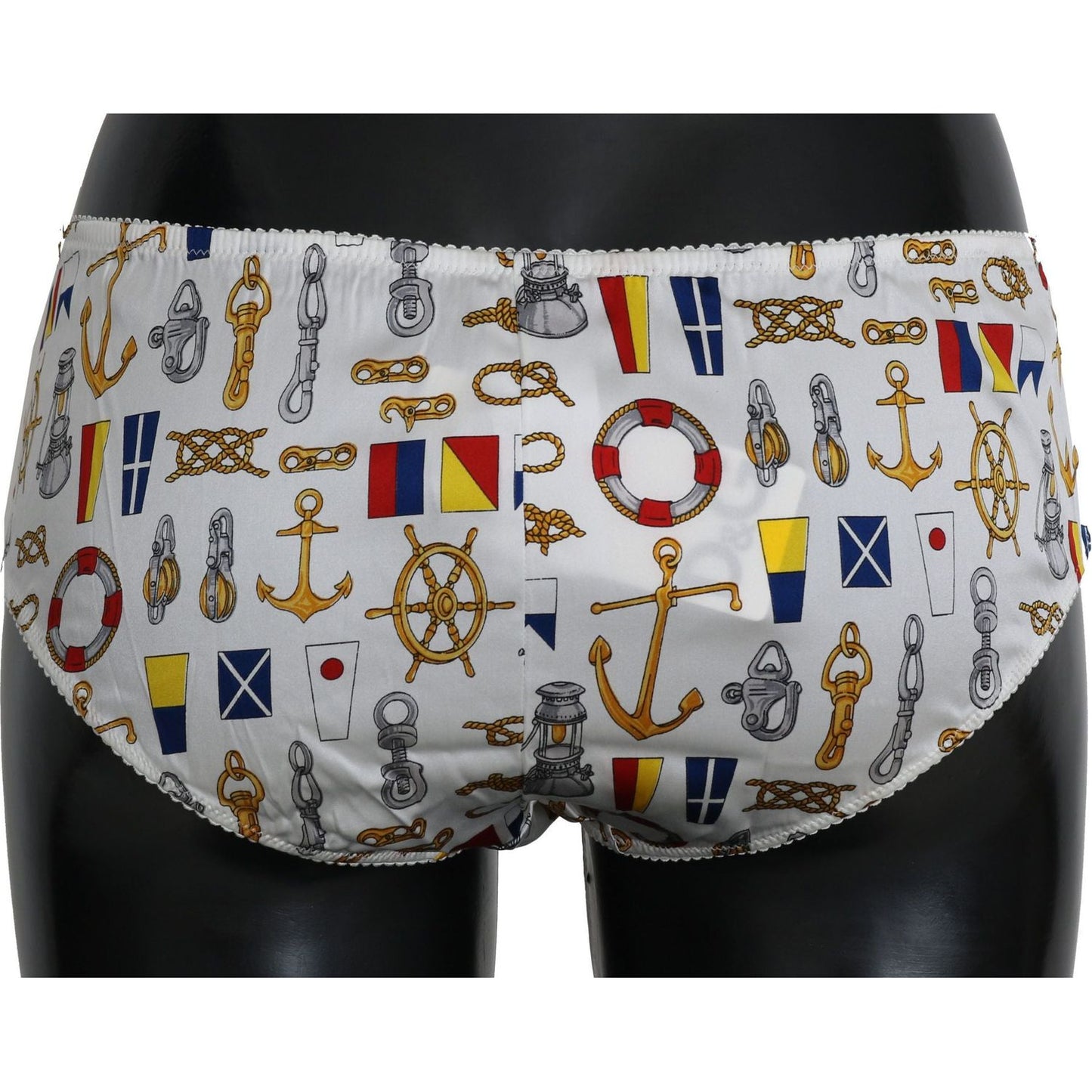 Dolce & Gabbana Underwear Sailor Print Silk Bottoms