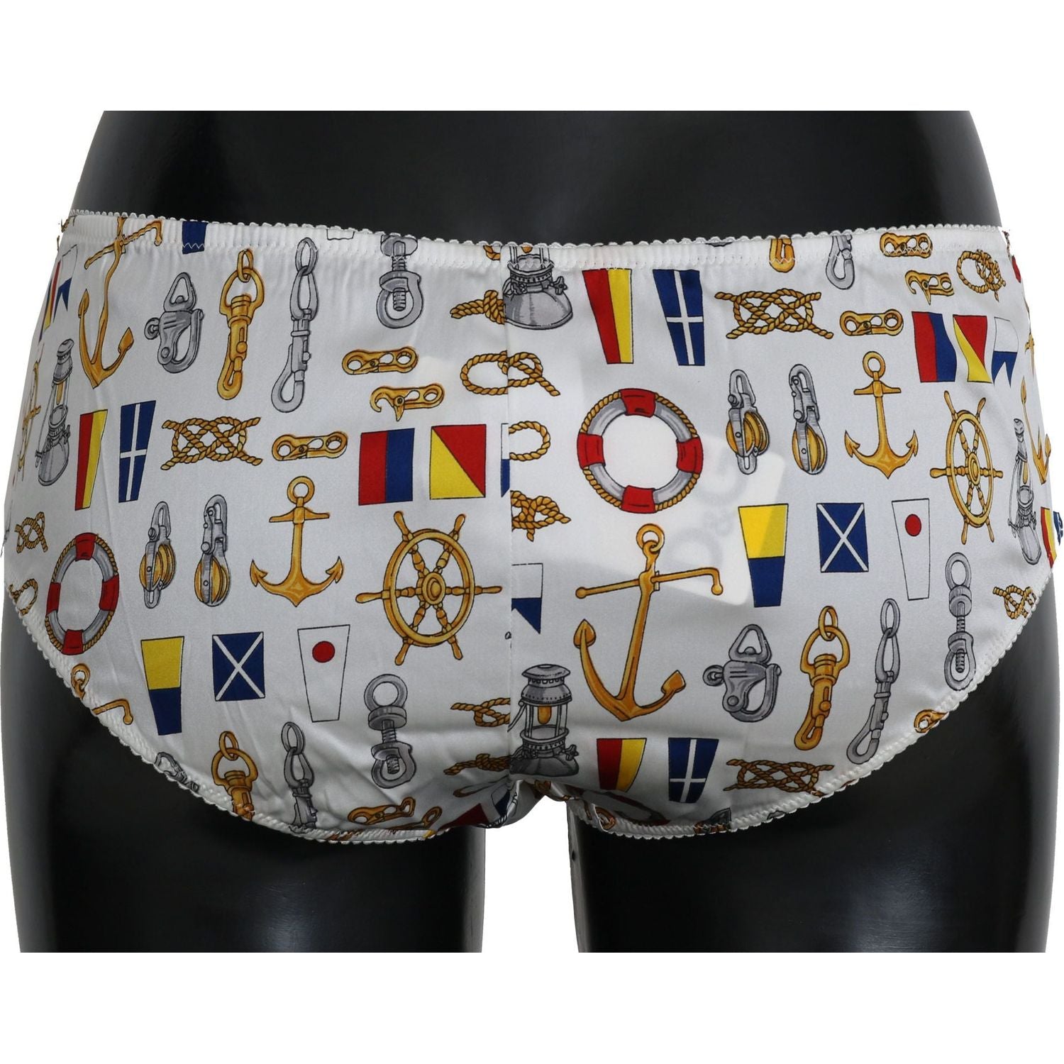 Dolce & Gabbana Underwear Sailor Print Silk Bottoms