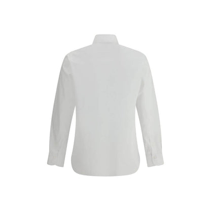 Finamore White Cotton Dress Shirt Finamore