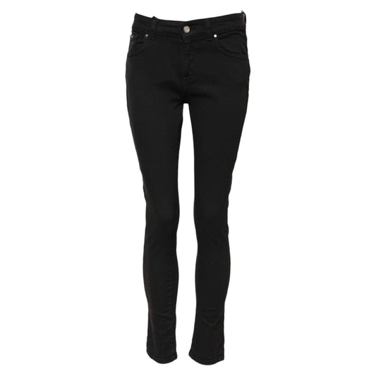Dolce & Gabbana Black Cotton Skinny Mid Waist Denim Jeans 1728,67345645728,Black,Clothing,Dolce & Gabbana,IT38 | XS,IT40 | M,Jeans & Pants - Women - Clothing,Jeans Denim - Clothing,Material: 98% Cotton 2% Elastane,New with tags,Skinny Jeans - Jeans Denim
