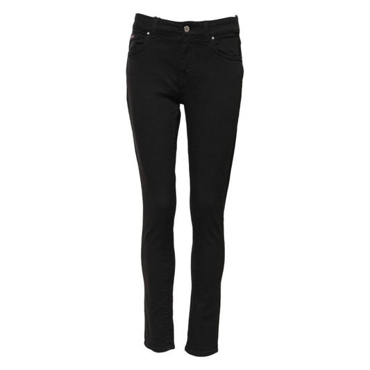 Dolce & Gabbana Black Cotton Skinny Mid Waist Denim Jeans 1728,67345645728,Black,Casual Pants - Pants - Clothing,Clothing,Dolce & Gabbana,IT40|S,Jeans & Pants - Women - Clothing,Jeans Denim - Clothing,Material: 98% Cotton 2% Elastane,New with tags,Pants -