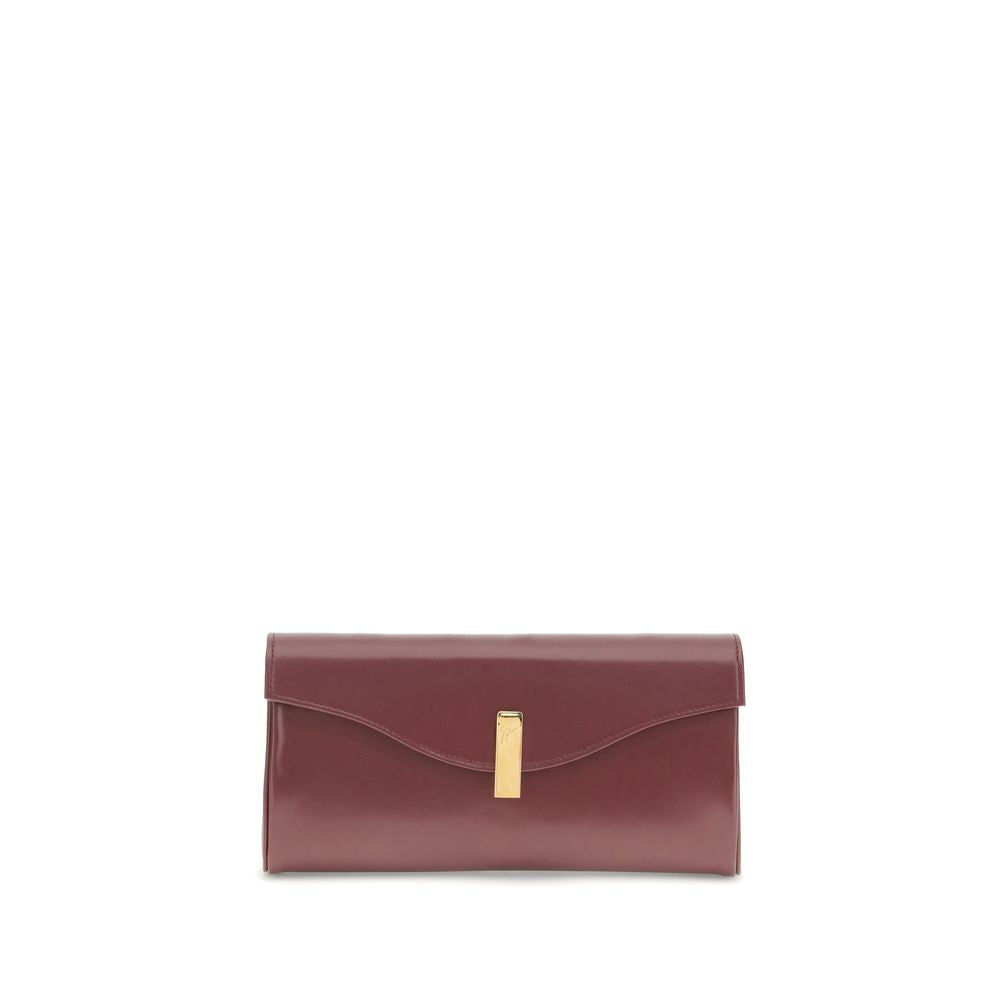 Giuseppe Zanotti Brown Leather Clutch Bag