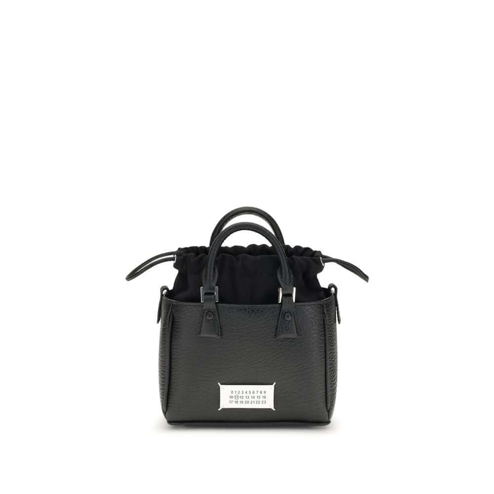 Margiela Black Calf Leather Bos Taurus Shoulder Bag Margiela