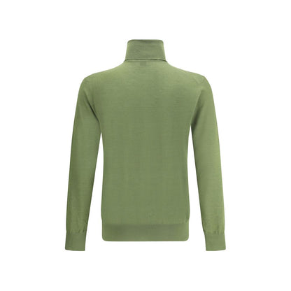 Saint Laurent Bicolor Wool Turtleneck