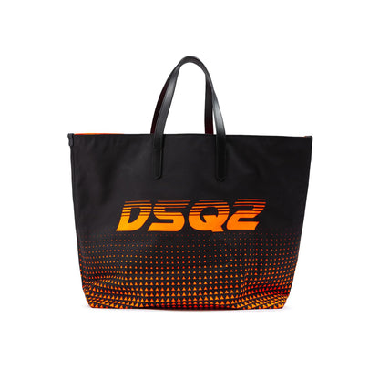 Dsquared² Bicolour Polyester Logo Shopping Bag Dsquared²