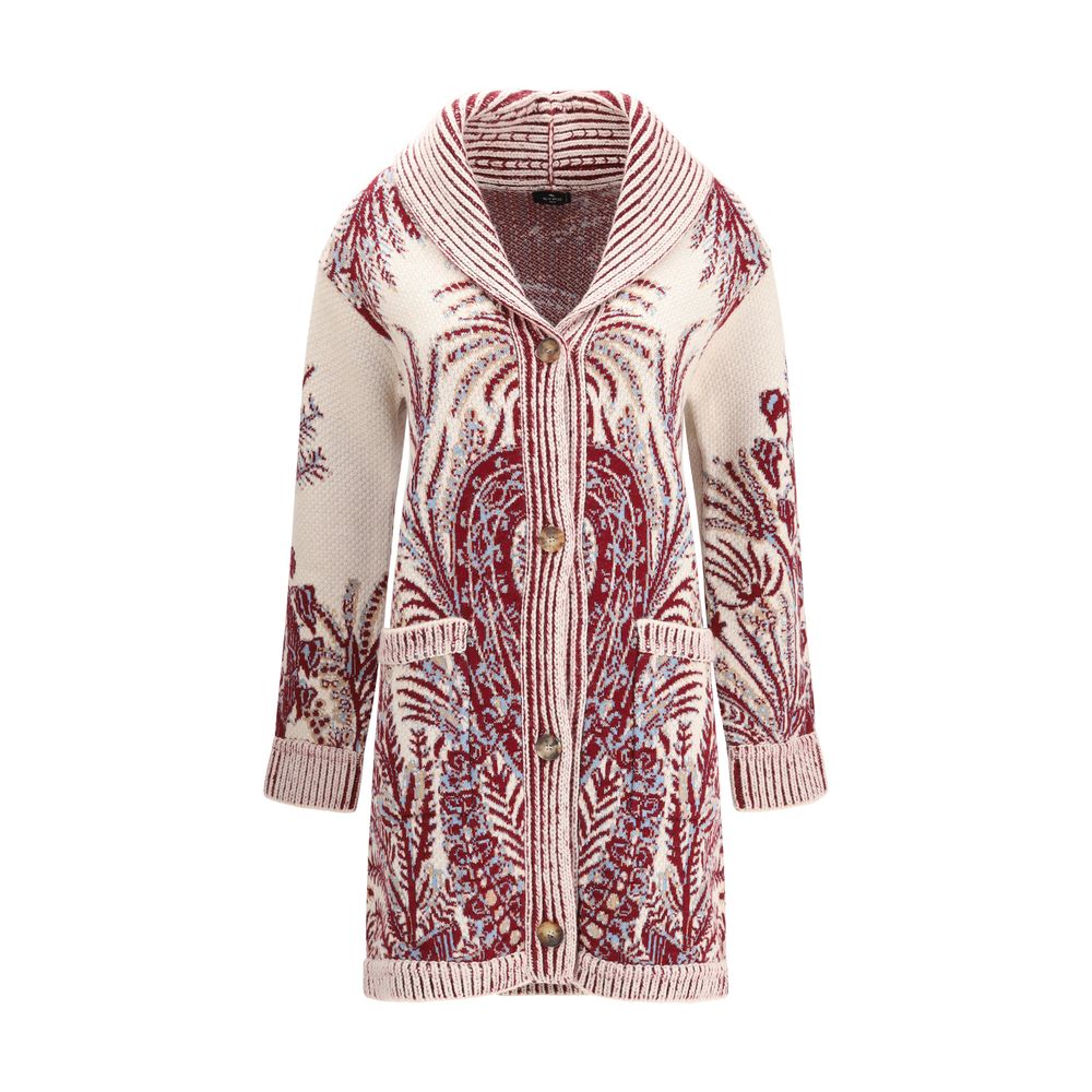 Etro Multicolor Wool Cardigan Etro