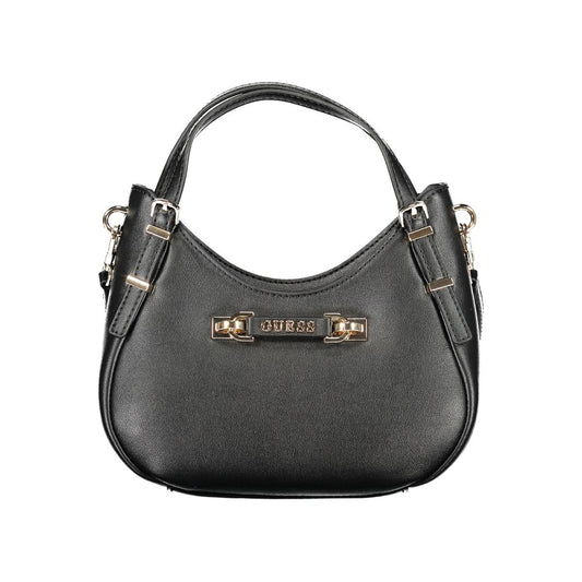 Guess Jeans Nero Poliuretano Women Handbag