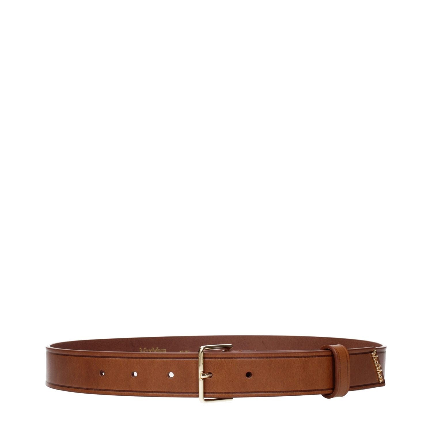Max Mara Brown Leather Regular Belt