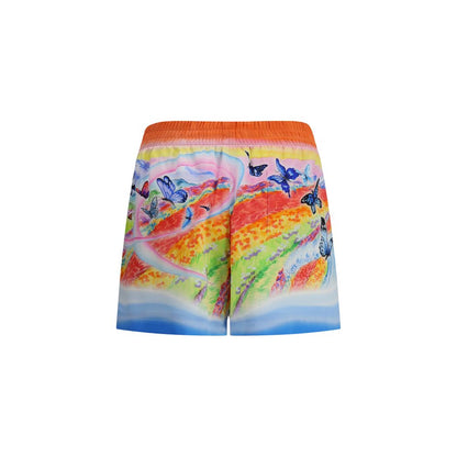 Casablanca Multicolor Silk Bermuda Shorts Casablanca