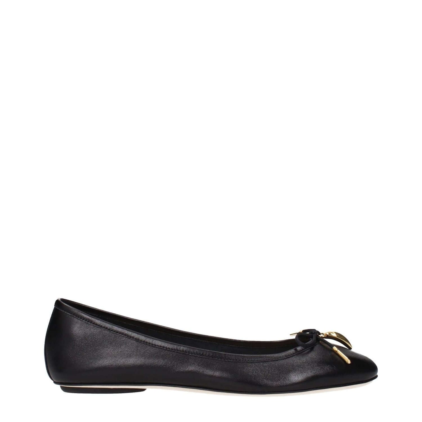 Chloé Black Leather Ballet Flats