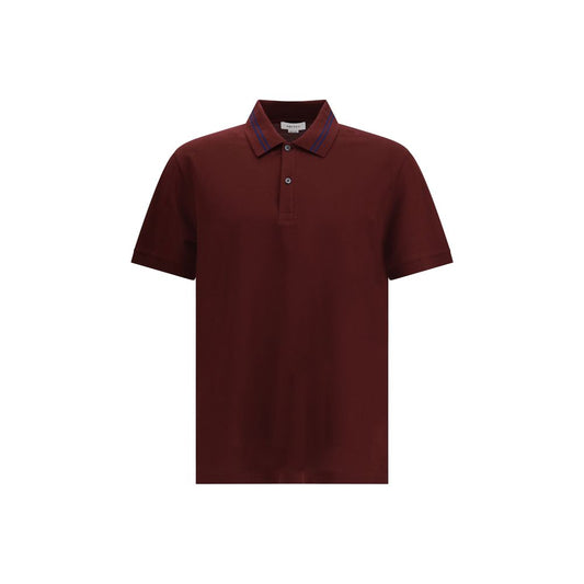 Alexander McQueen Bordeaux Cotton Polo Shirt
