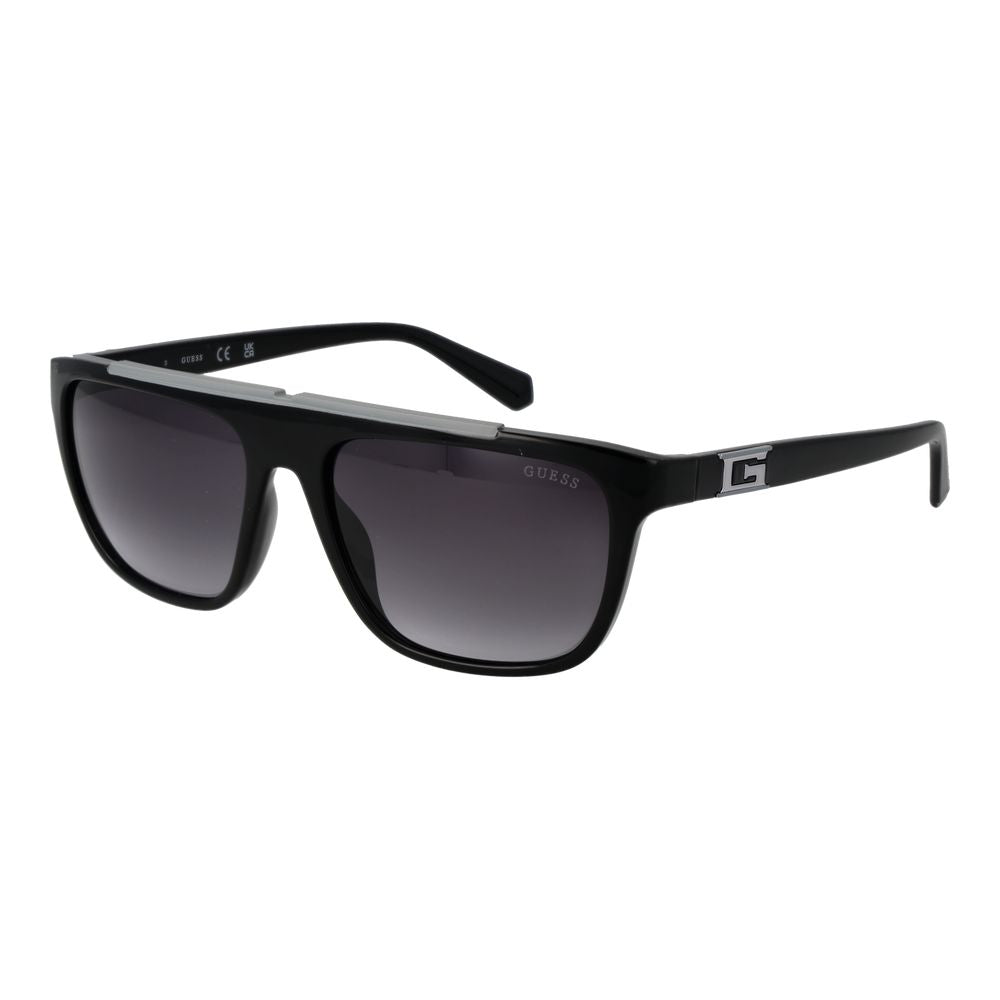 Guess Black Stainless Steel Sunglasses